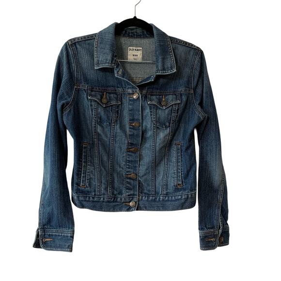 Old Navy Jackets & Blazers - Old Navy Women's Denim Jacket Medium Wash Trucker Style Sz M